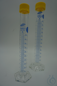 Kundenspezifische Messzylinder, hohe Form, Klasse A, 1000 ml, klar, GL 45 Kundenspezifische...